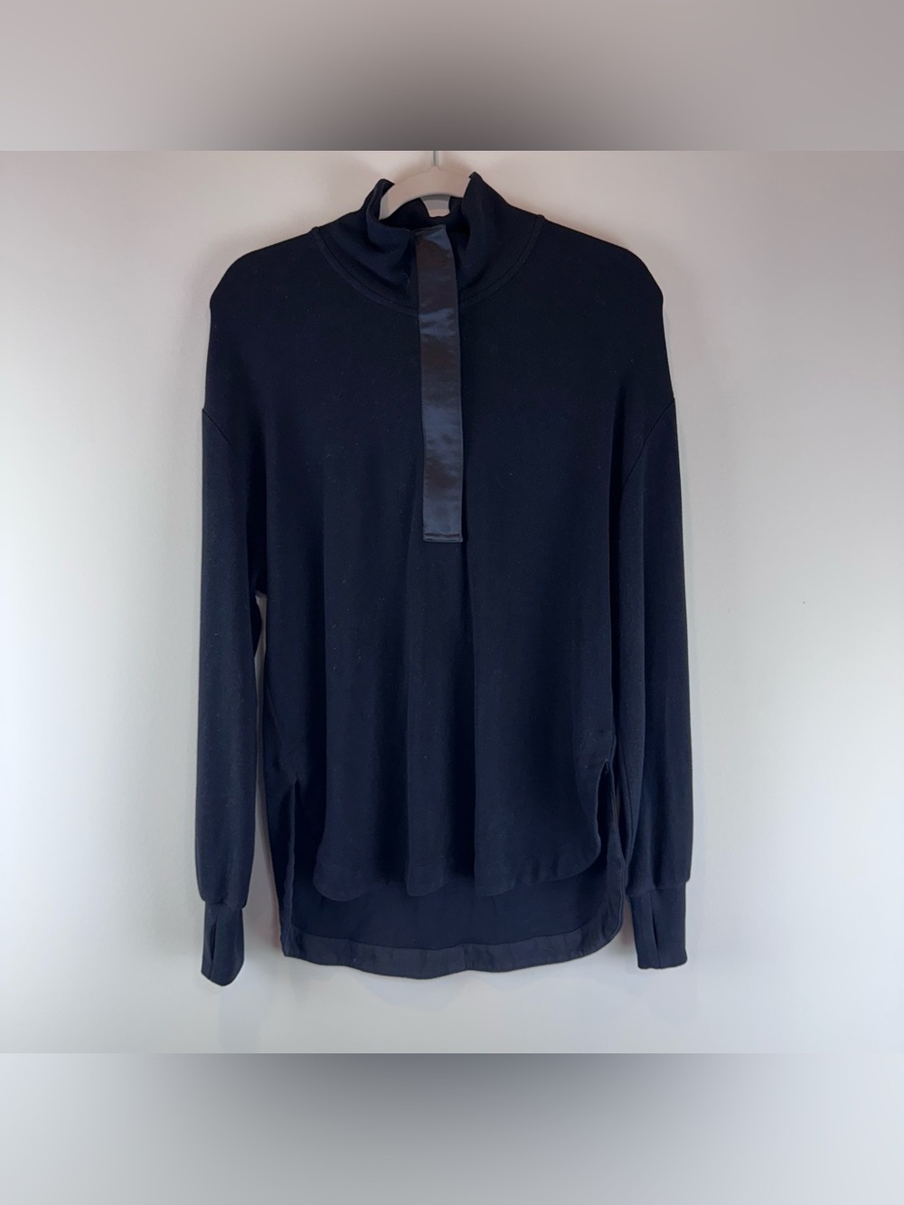 Varley Black Roeder Half Zip Midlayer Athleisure Active Pullover Size Small